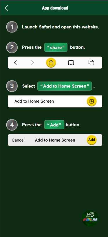 Android Install Prompt for PBC88 APK